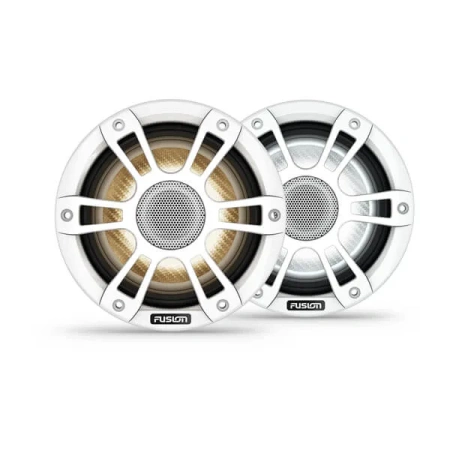 Fusion® Signature Series 3i Marine Coaxial Speakers - 6,5-дюймовые спортивные коаксиальные громкоговорители CRGBW, 230 Вт, белого цвета (пара) 010-02771-10 от прозводителя Fusion