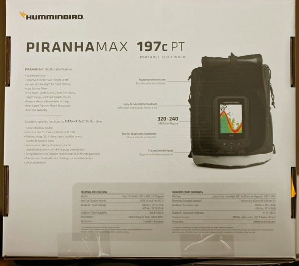 Эхолот Humminbird PiranhaMax 197C PT HB-PIR197cxPT от прозводителя Humminbird