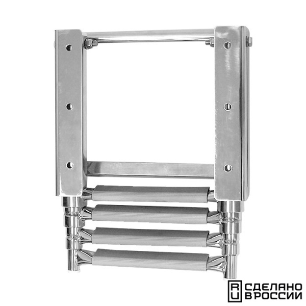 Трап телескопический выдвижной, 4 серых ступени (ширина 290 мм.) 040106GT от прозводителя Техномарин