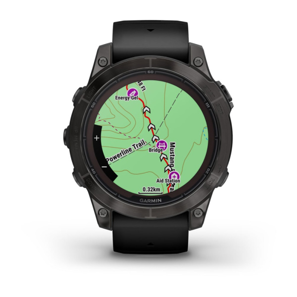 Garmin Fenix 7 Pro Sapphire Solar титановый угольно-серый DLC с черным ремешком 010-02777-11 от прозводителя Garmin