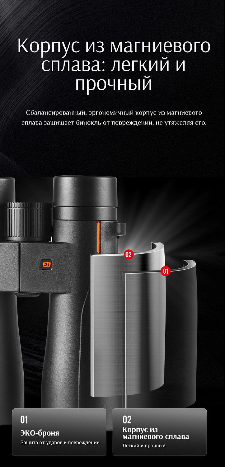 Бинокль Eyeskey Wave ED-10x50