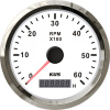 Тахометр 6000 об/мин со счетчиком моточасов (WS), SR:1-10 KY07106 от прозводителя KUS