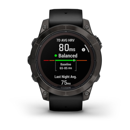 Garmin Fenix 7 Pro Sapphire Solar титановый угольно-серый DLC с черным ремешком 010-02777-11 от прозводителя Garmin