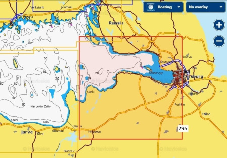 Карты Navionics Small 5G295S Река Нева, Невская губа 5G295S от прозводителя Navionics