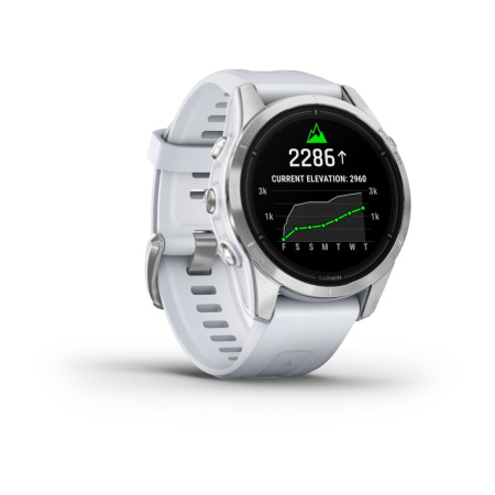 Garmin epix Pro (Gen 2) Standard Edition 42 мм, серебристый корпус, белый ремешок 010-02802-01 от прозводителя Garmin