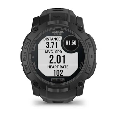 Garmin Instinct 3 - 50 мм SOLAR | Tactical | Black with Black Band