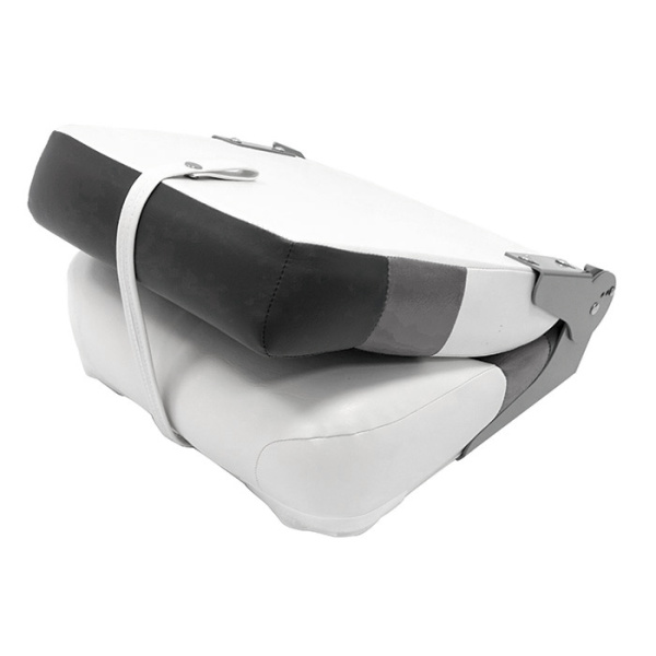 Сиденье мягкое складное Premium High Back Boat Seat, бело-серое 75128WGC от прозводителя Newstarmarine