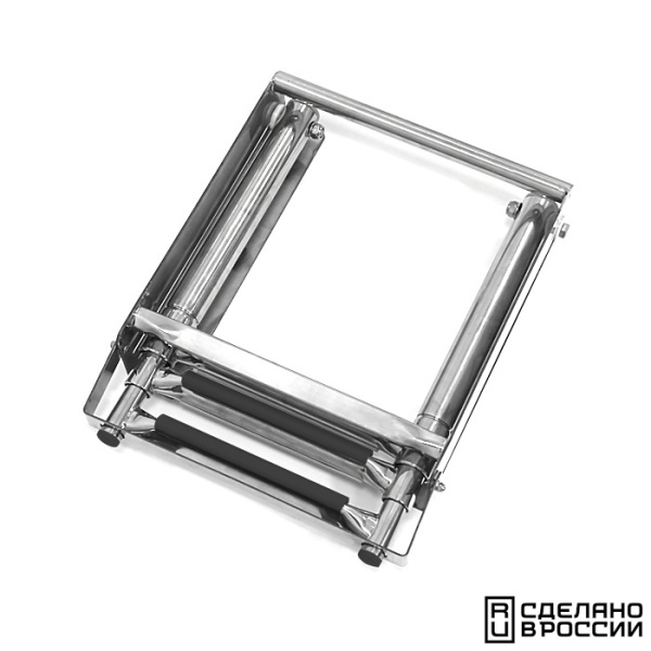 Трап телескопический выдвижной с фиксирующим механизмом, 3 черных ступени (ширина 291 мм.) 040140BT от прозводителя Техномарин