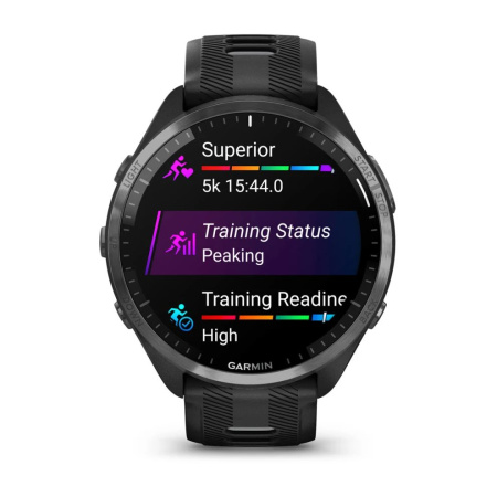 Garmin Forerunner 965 черные, темно-серый DLC титановый безель, с черным ремешком 010-02809-80 от прозводителя Garmin