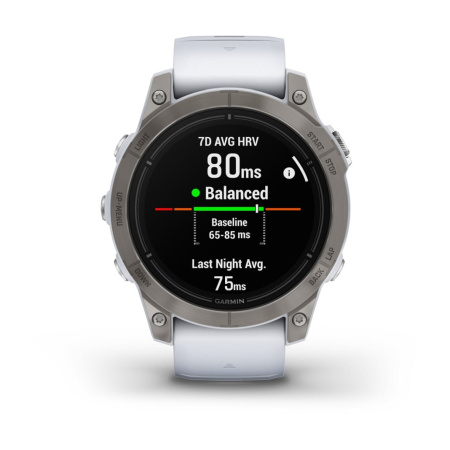 Garmin epix Pro (Gen 2) Sapphire Edition 47 мм, титановый, белый DLC, белый ремешок 010-02803-21 от прозводителя Garmin