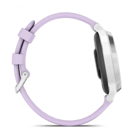 Garmin Lily 2 Active - Lily 2 Active | Silver with Purple Jasmine Silicone Band