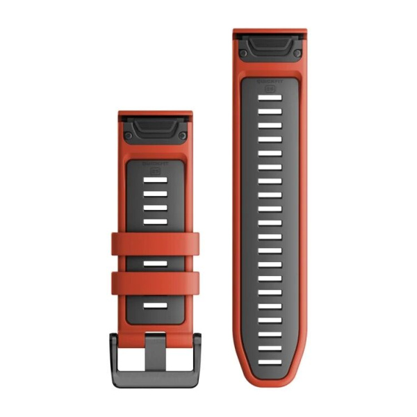 GARMIN 26MM QUICKFIT  Flame Red/Graphite SILICONE BAND  010-13281-04 010-13281-04 от прозводителя Garmin GARMIN 26MM QUICKFIT  Flame Red/Graphite SILICONE BAND  010-13281-04 010-13281-04 от прозводителя Garmin