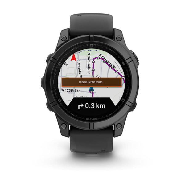 Garmin Fenix ​​​​E — 47 мм — серо-серый с черным силиконовым ремешком 010-03025-01 от прозводителя Garmin