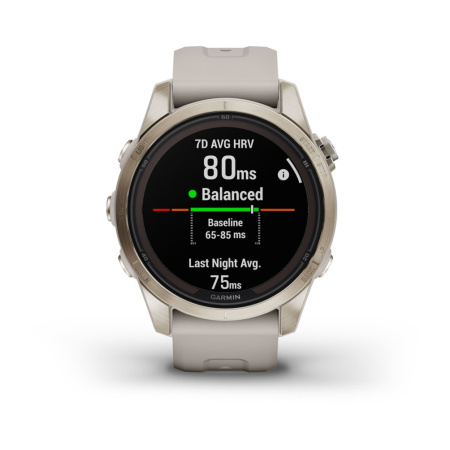 Garmin Fenix 7s Pro Sapphire Solar золотистый корпус со светло-песочным ремешком 010-02776-15 от прозводителя Garmin