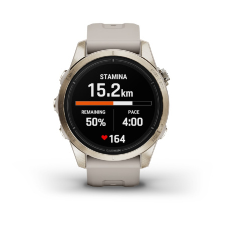 Garmin epix Pro (Gen 2) Sapphire Edition 42 мм, золотистый корпус со светло-песочным ремешком 010-02802-11 от прозводителя Garmin