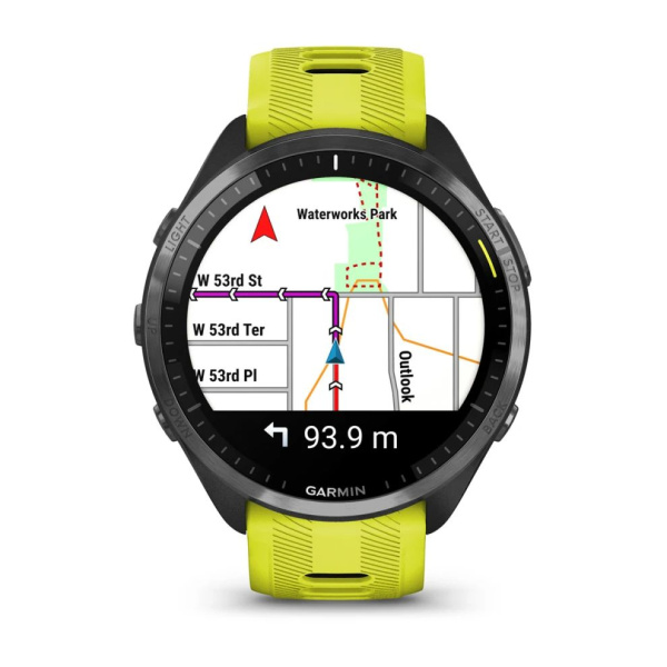 Garmin Forerunner 965 черные, темно-серый DLC титановый безель, с желто-черным ремешком 010-02809-12 от прозводителя Garmin