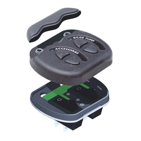 Панель переключателей 2шт серии CG2 CG2-2W от прозводителя Bep Marine