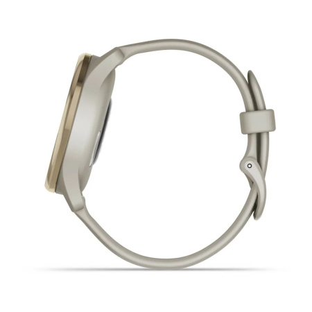Garmin vivomove Trend с безелем цвета кремового золота из нержавеющей стали с серым корпусом и силиконовым ремешком 010-02665-02 от прозводителя Garmin