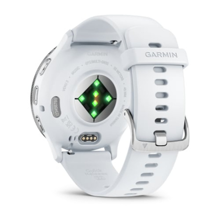 Garmin Venu 3 белые с серебристым безелем 010-02784-00 от прозводителя Garmin