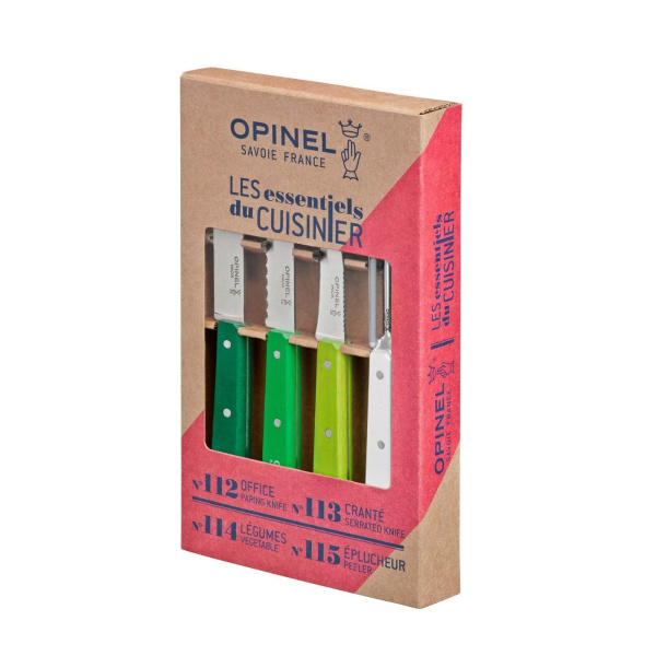 Набор ножей Opinel Les Essentiels Primavera, нержавеющая сталь, (4 шт./уп.), 001709 001709 от прозводителя Opinel