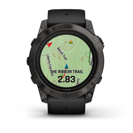 Garmin epix Pro (Gen 2) Sapphire Edition 51 мм, титановый угольно-серый, DLC, черный силиконовый ремешок 010-02804-01 от прозводителя Garmin