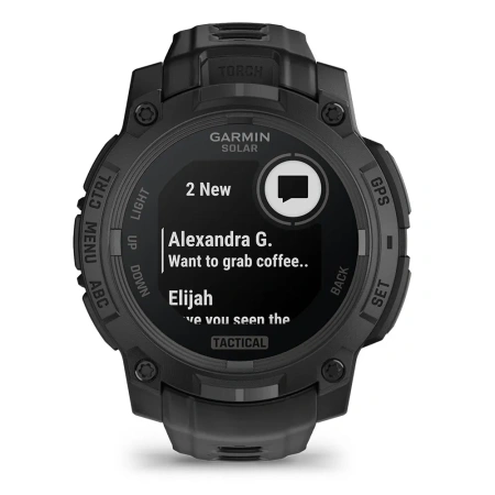Garmin Instinct 3 - 45 мм SOLAR | Tactical | Black with Black Band