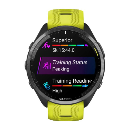 Garmin Forerunner 965 черные, темно-серый DLC титановый безель, с желто-черным ремешком 010-02809-12 от прозводителя Garmin