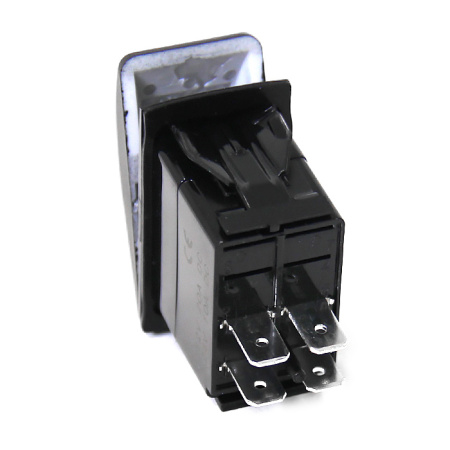 Переключатель on-off, DPST, 4P без подсветки NEKEKE A12104AB от прозводителя NEKEKE