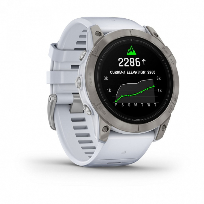 Garmin Epix Pro (Gen 2) - 51 мм SAPPHIRE | Titanium with Whitestone Band