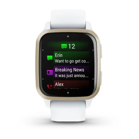 Garmin Venu Sq 2 белые с кремово-золотым алюминиевым безелем 010-02701-11 от прозводителя Garmin