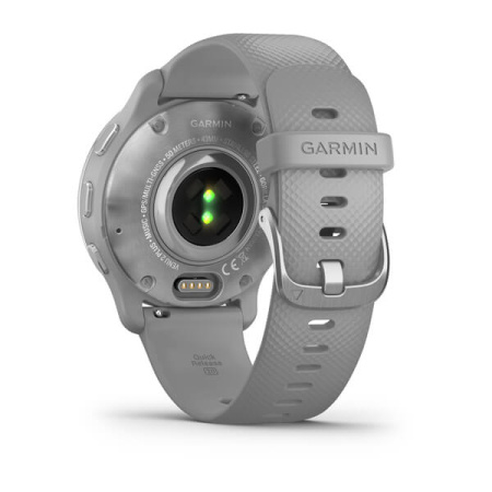 Garmin Venu 2 Plus серые с серебристым безелем и силиконовым ремешком 010-02496-10 от прозводителя Garmin