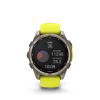 Garmin Fenix 8 - 47 мм SOLAR | SAPPHIRE | Titanium with Amp yellow/graphite silicone band