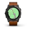 Garmin Epix Pro (Gen 2) - 51 мм PRO | SAPPHIRE | Carbon Grey DLC Titanium with Chestnut Leather Band