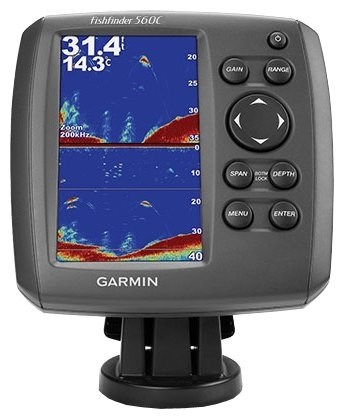 Эхолот Garmin Fishfinder 560C комплект с датчиком NR010-01197-02TR от прозводителя Garmin