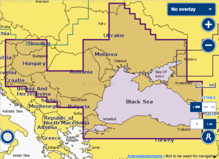 Электронная навигационная карта Navionics+ EU063R Черное и Азовское моря. EU063R-16 от прозводителя Navionics Электронная навигационная карта Navionics+ EU063R Черное и Азовское моря. EU063R-16 от прозводителя Navionics
